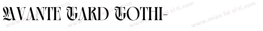 Avante Gard Gothi字体转换